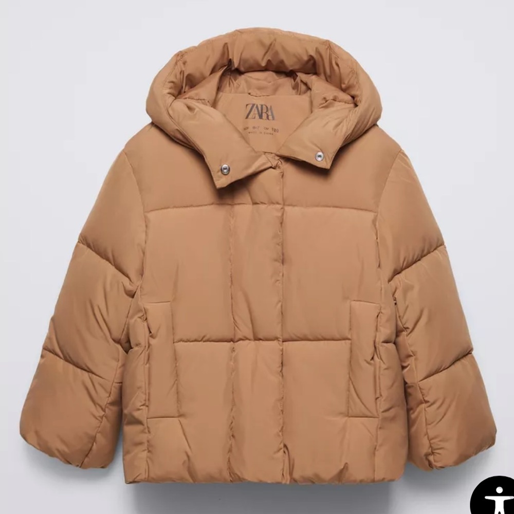 Zara Kids Hooded Puffer Jacket